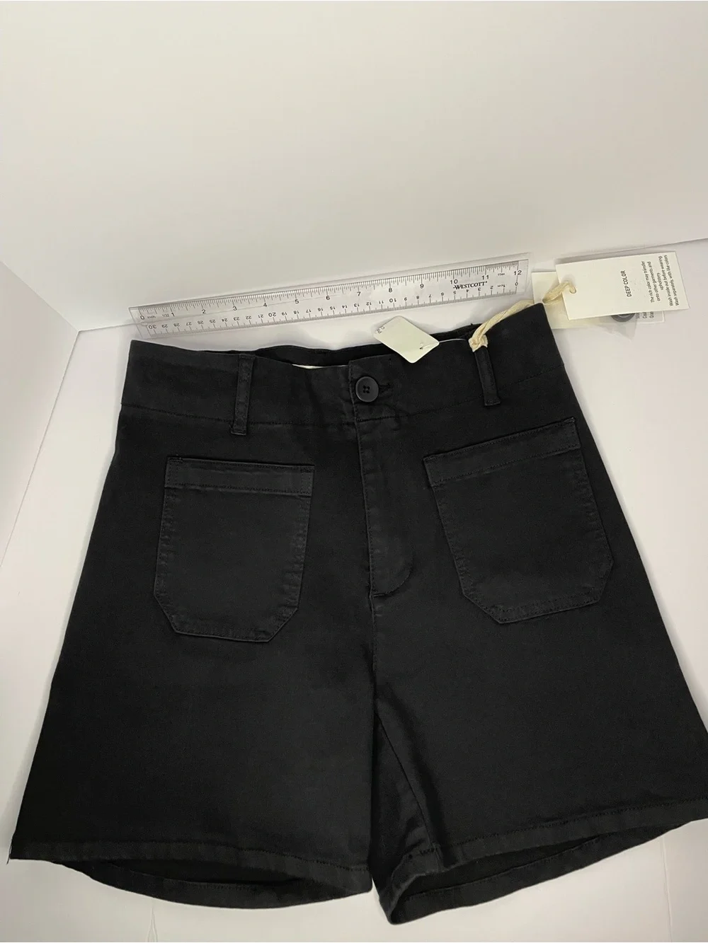 CHARLIE B Black cotton shorts